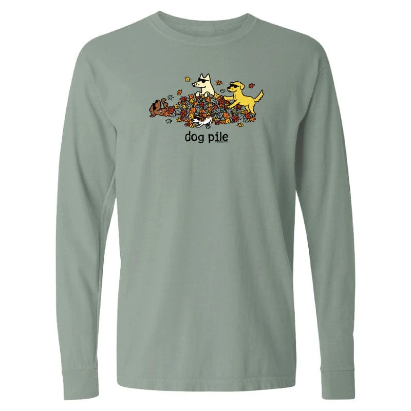 Dog Pile Autumn - Classic Long-Sleeve T-Shirt - Image 3