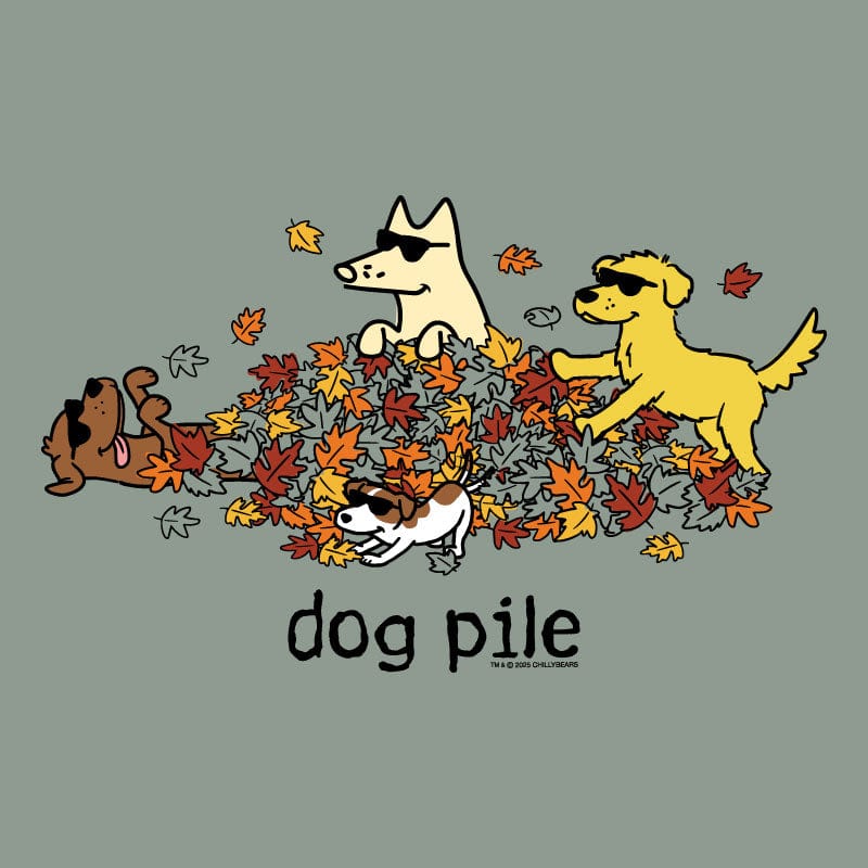 Dog Pile Autumn - Classic Long-Sleeve T-Shirt - Image 4