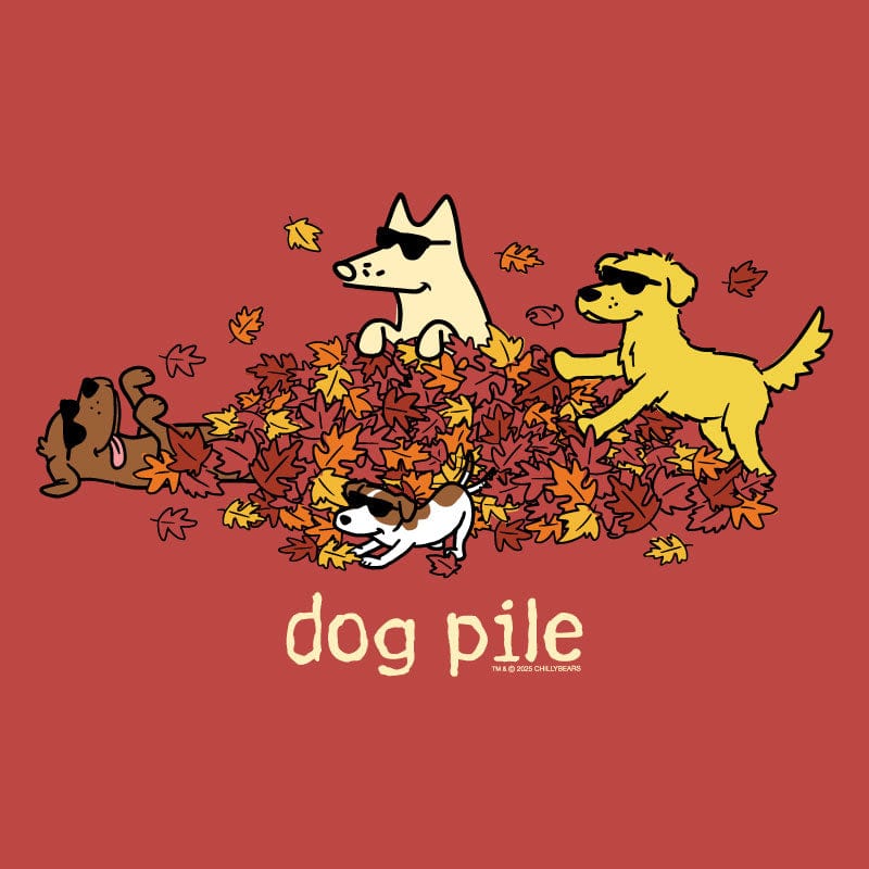 Dog Pile Autumn - Classic Tee - Image 3