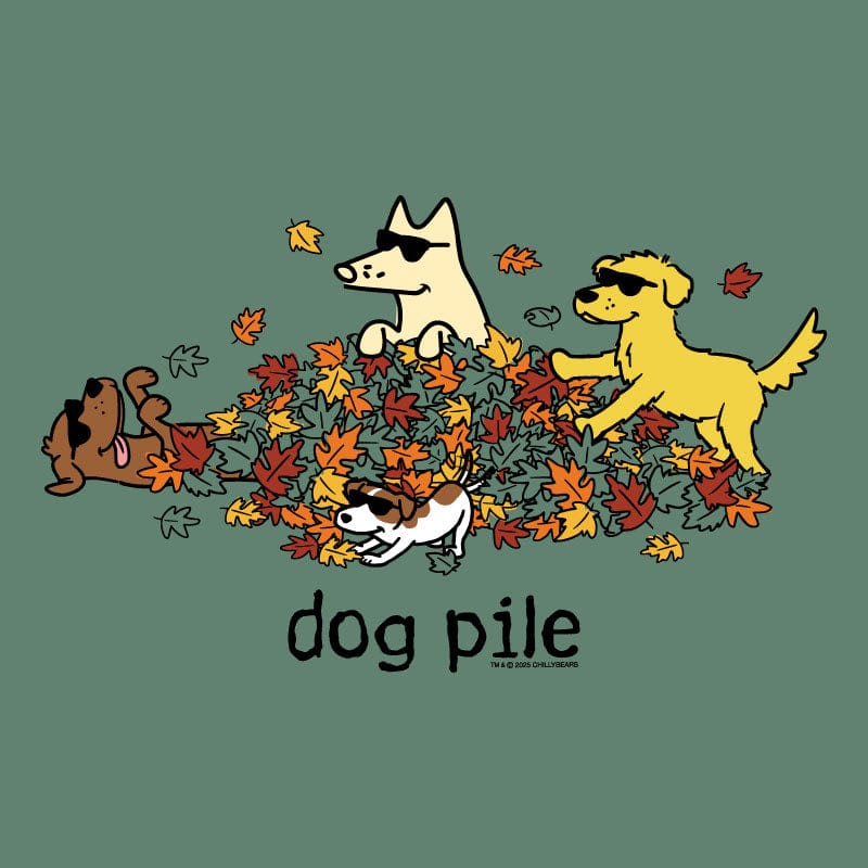 Dog Pile Autumn - Classic Tee - Image 4