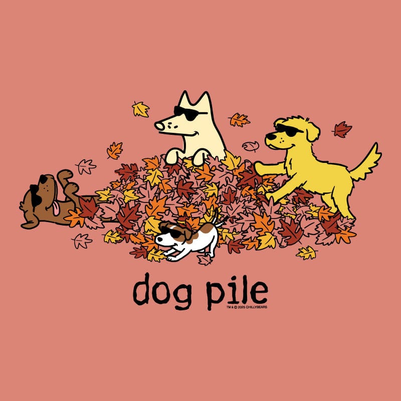 Dog Pile Autumn - Sweatshirt Pullover Hoodie - Image 2
