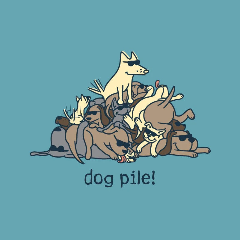 Dog Pile - Ladies Curvy V-Neck Tee - Image 2