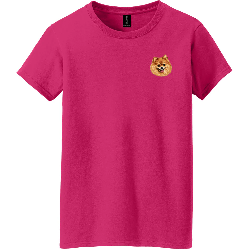 Pomeranian Embroidered Women's T-Shirt - Image 2