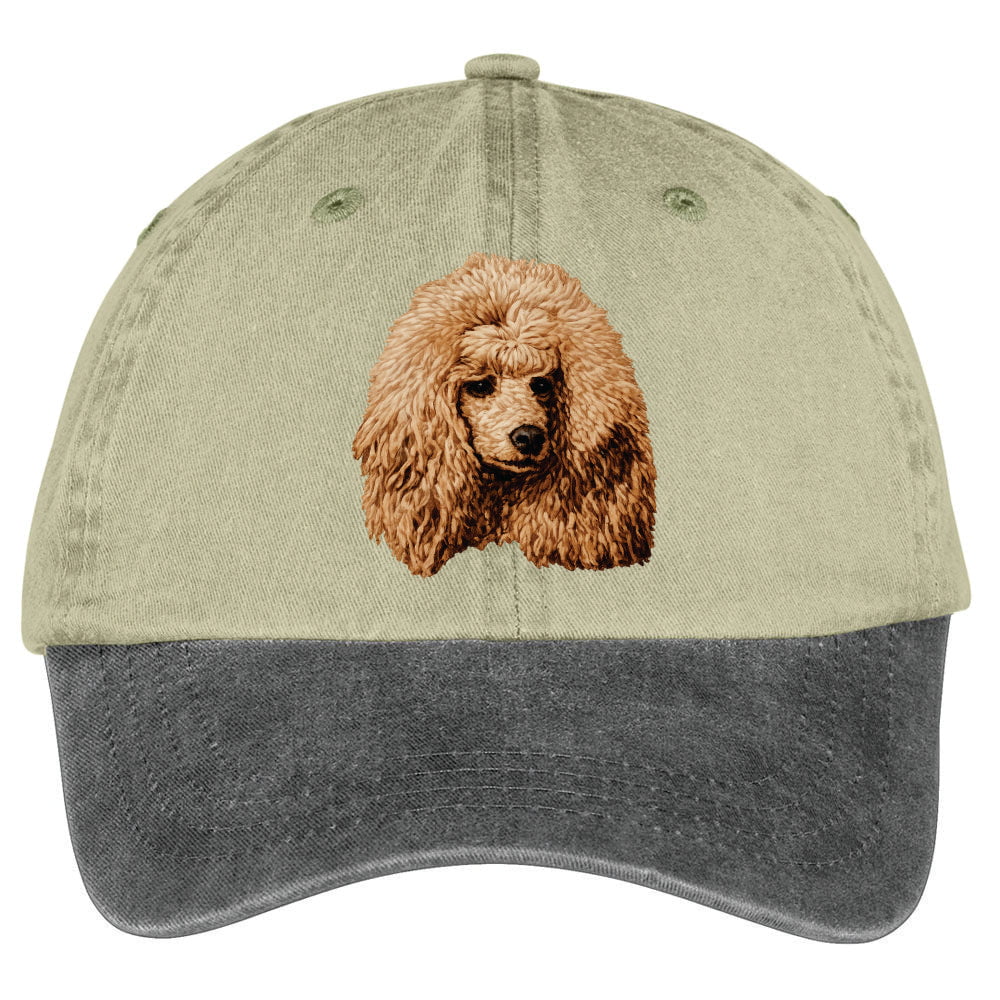 Poodle  Embroidered Two Tone Baseball Cap - Image 5