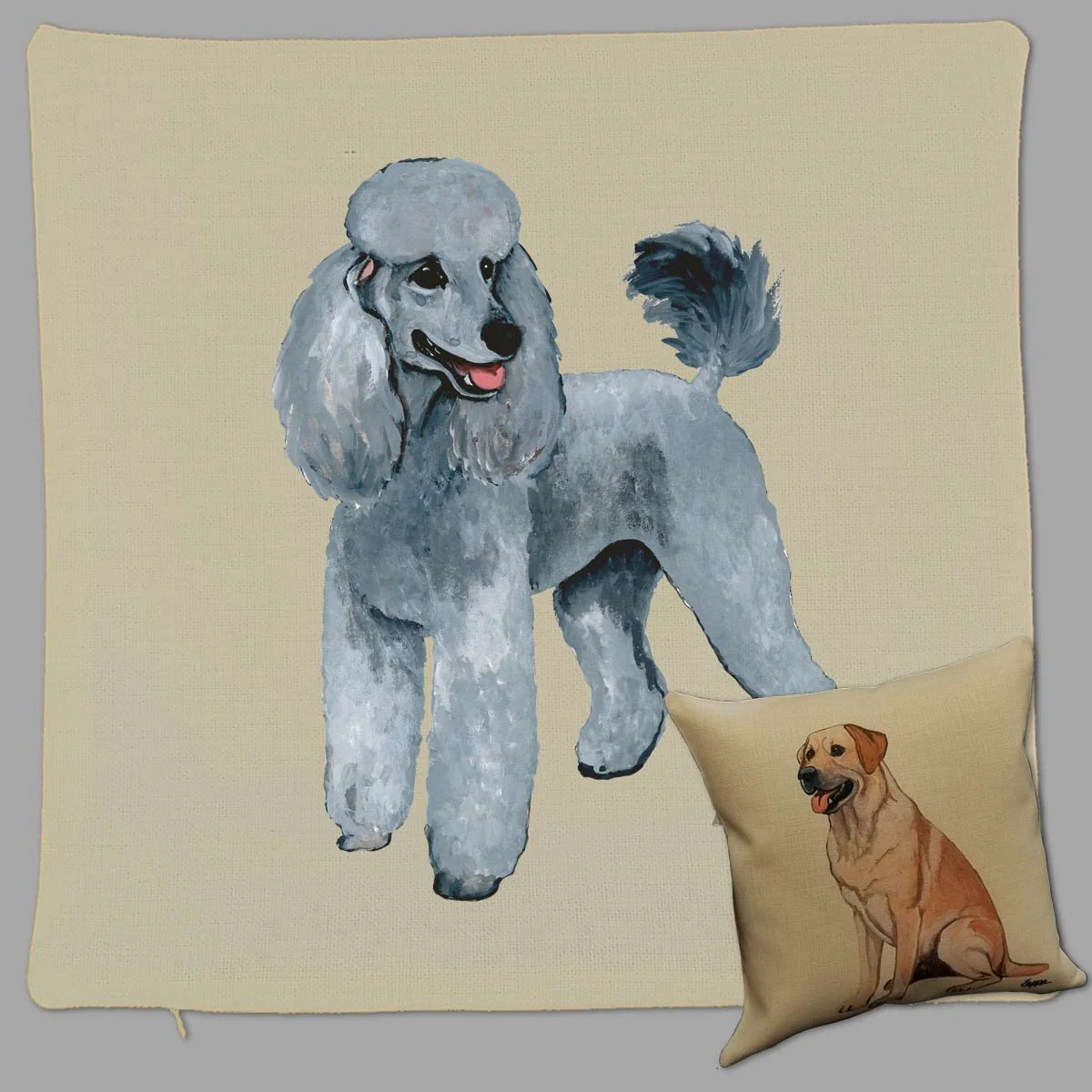 Poodle Pillow Cover - Image 2