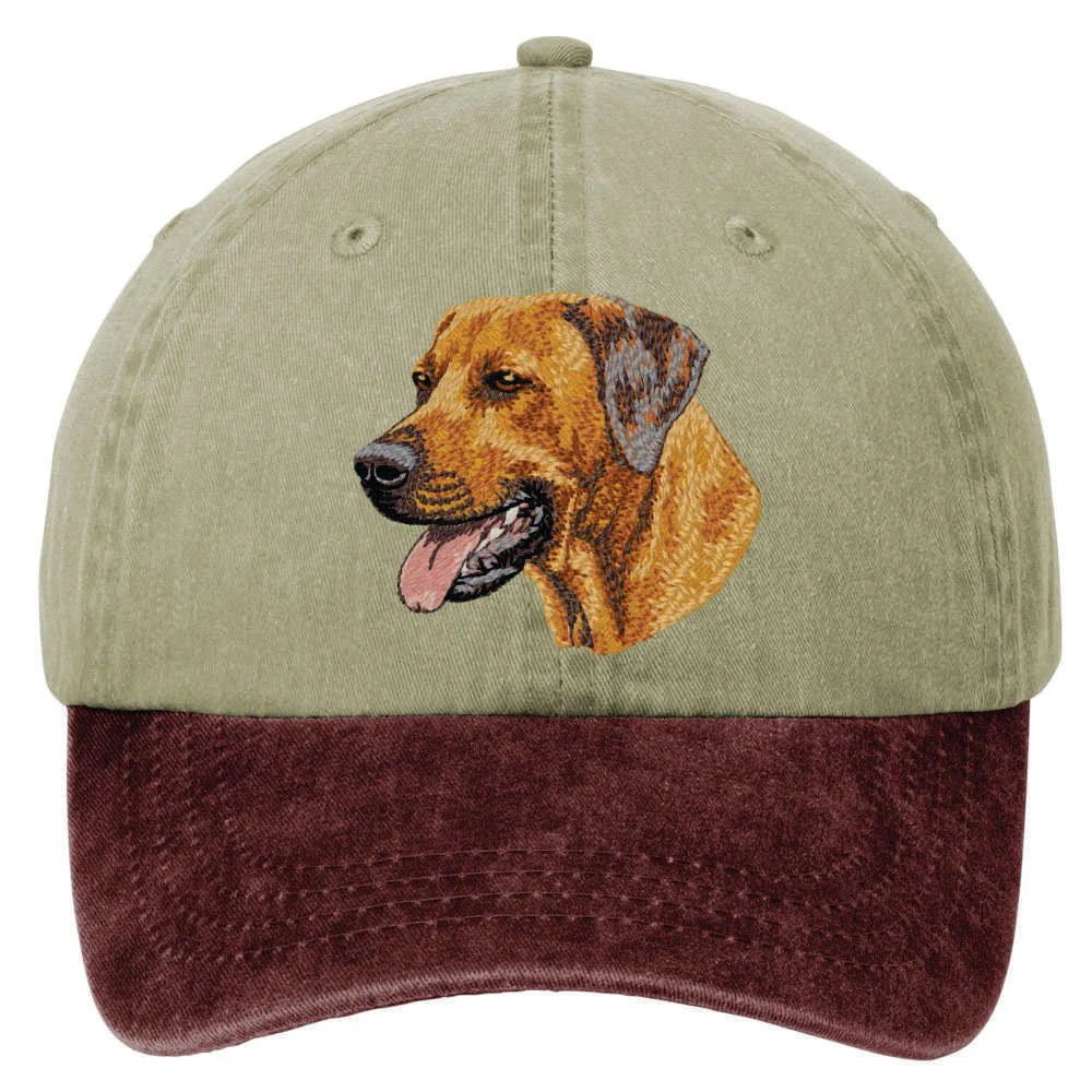Rhodesian Ridgeback  Embroidered Two Tone Baseball Cap - Image 2