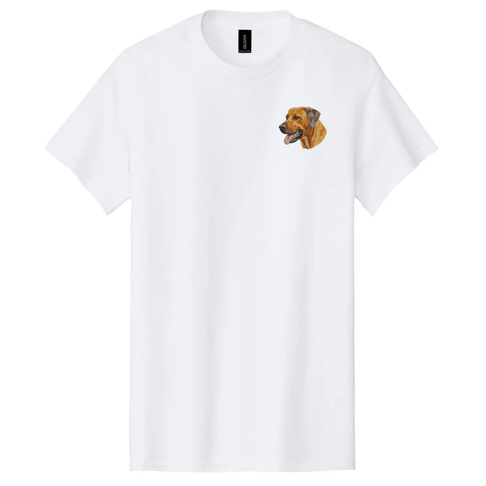 Rhodesian Ridgeback Embroidered Men's T-Shirt - Image 3
