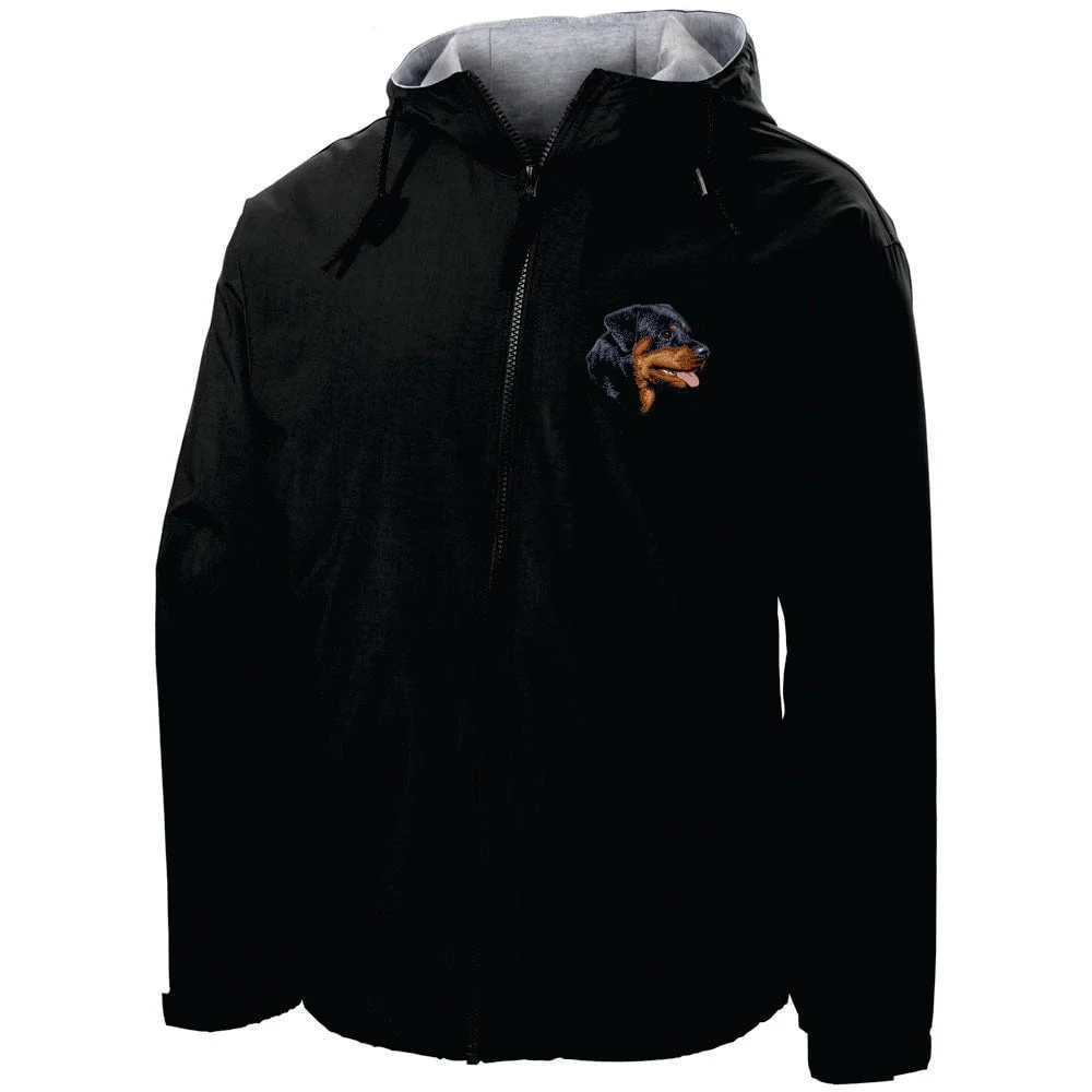 Rottweiler Embroidered Hooded Jacket - Image 2