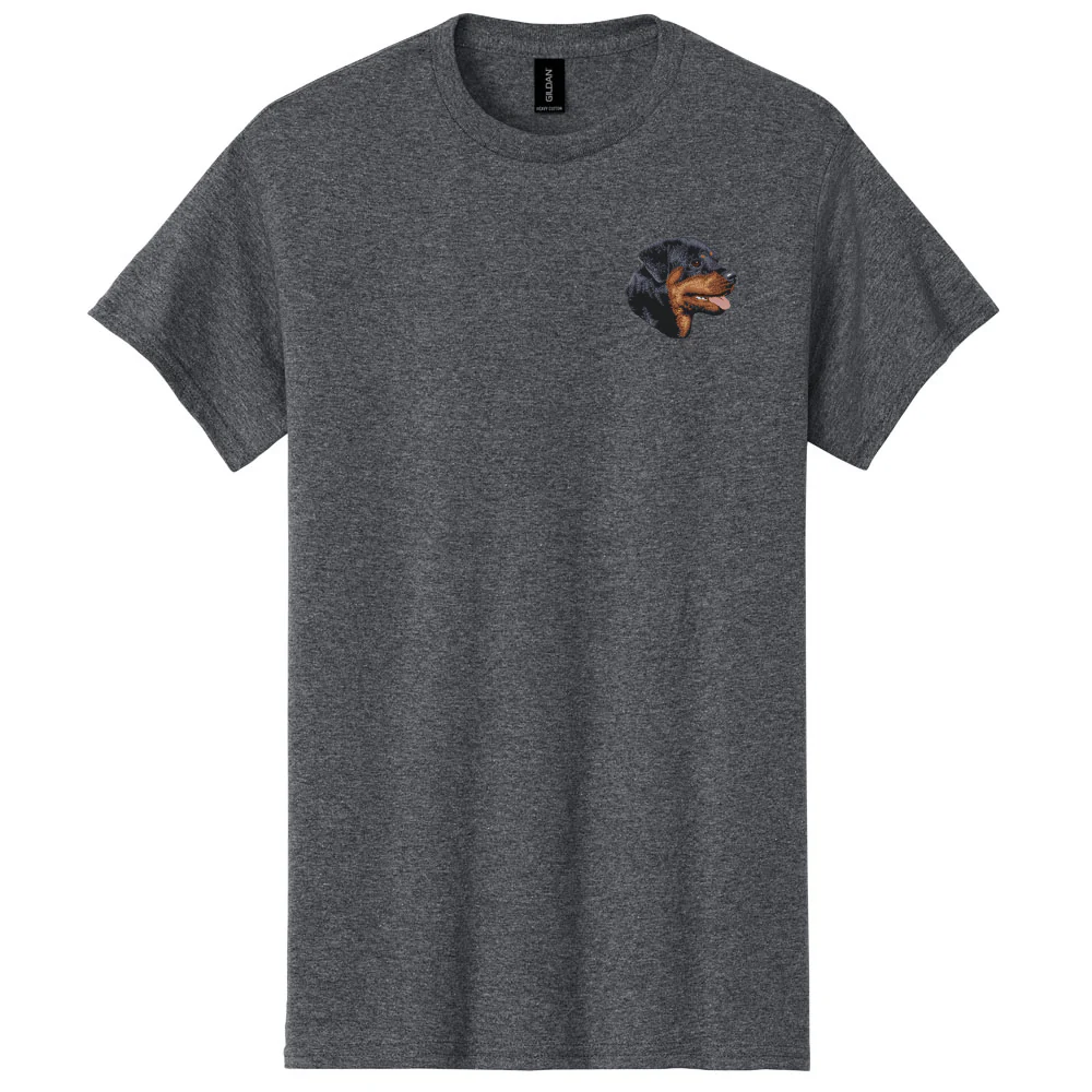 Rottweiler Embroidered Men's T-Shirt - Image 2