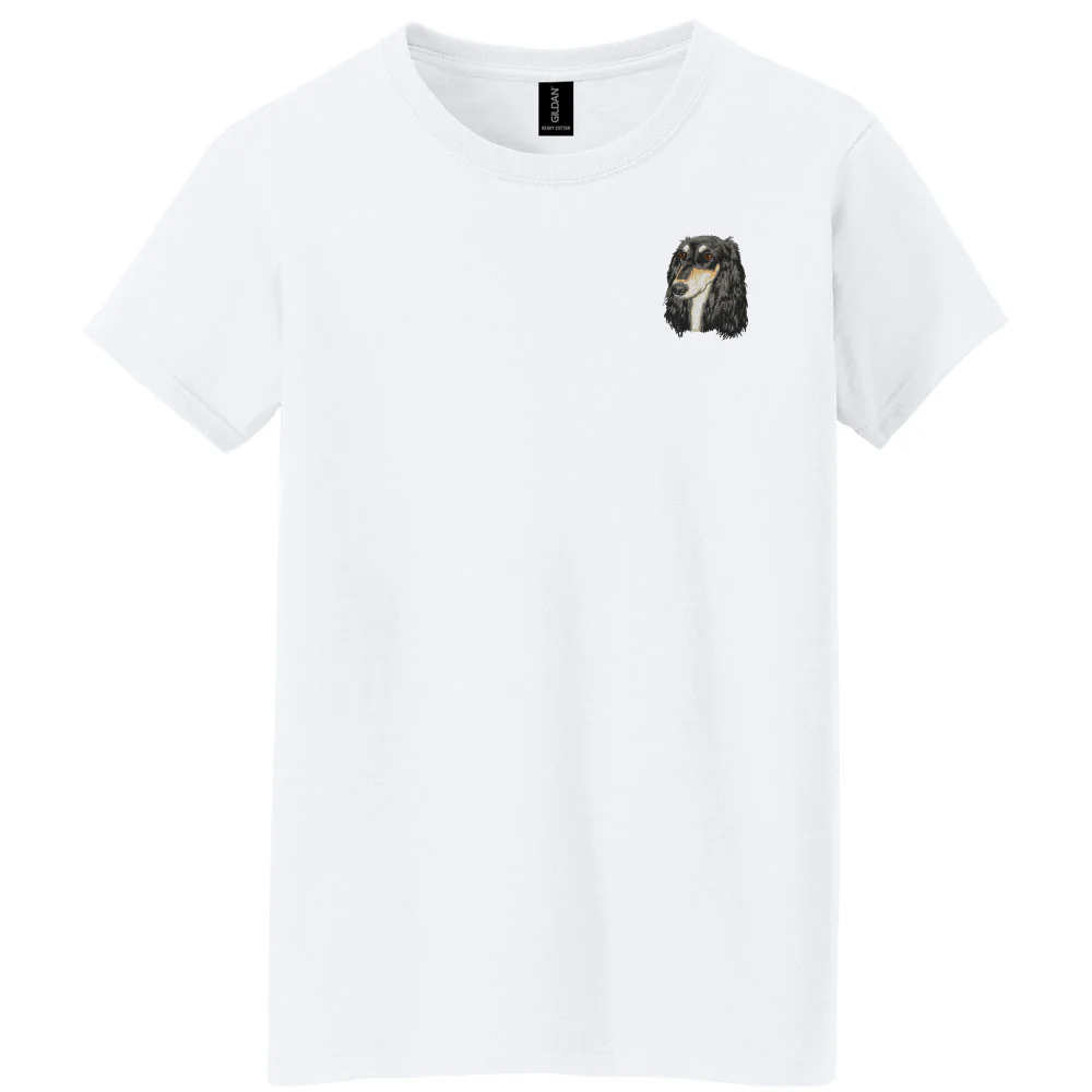 Saluki Embroidered Women's T-Shirt - Image 2