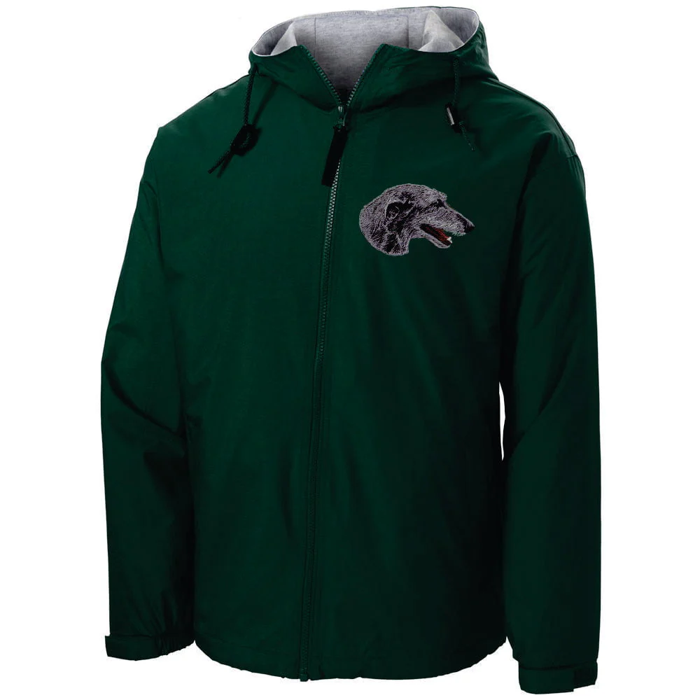 Scottish Deerhound Embroidered Hooded Jacket - Image 3