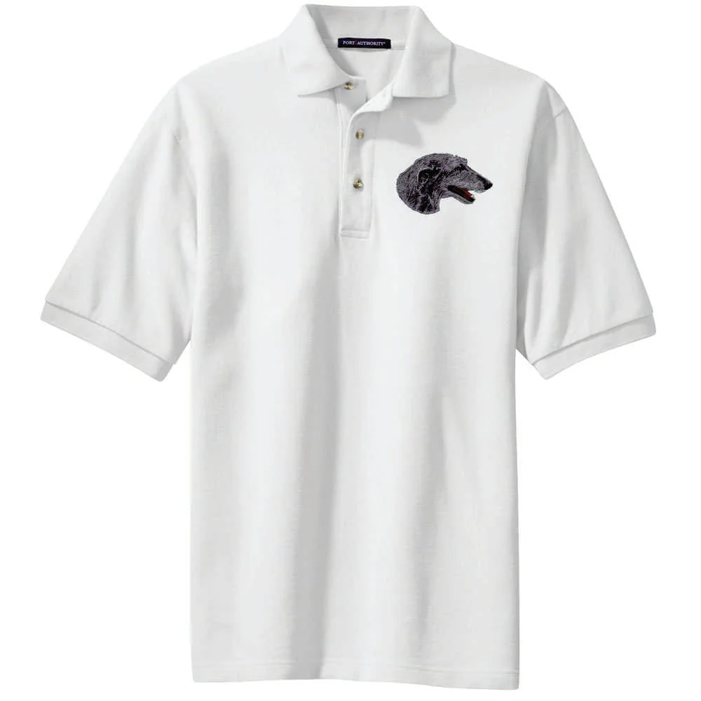 Scottish Deerhound Embroidered Polo Shirt - Image 2