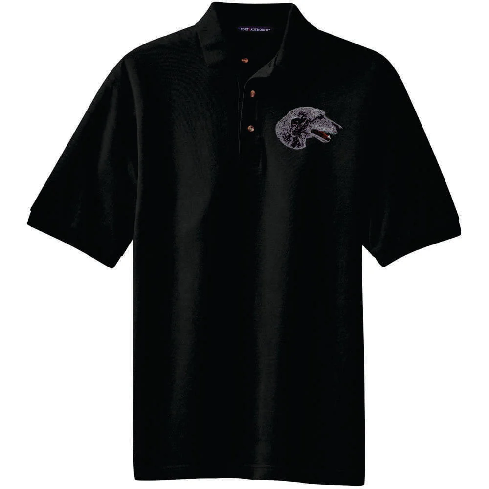 Scottish Deerhound Embroidered Polo Shirt - Image 3