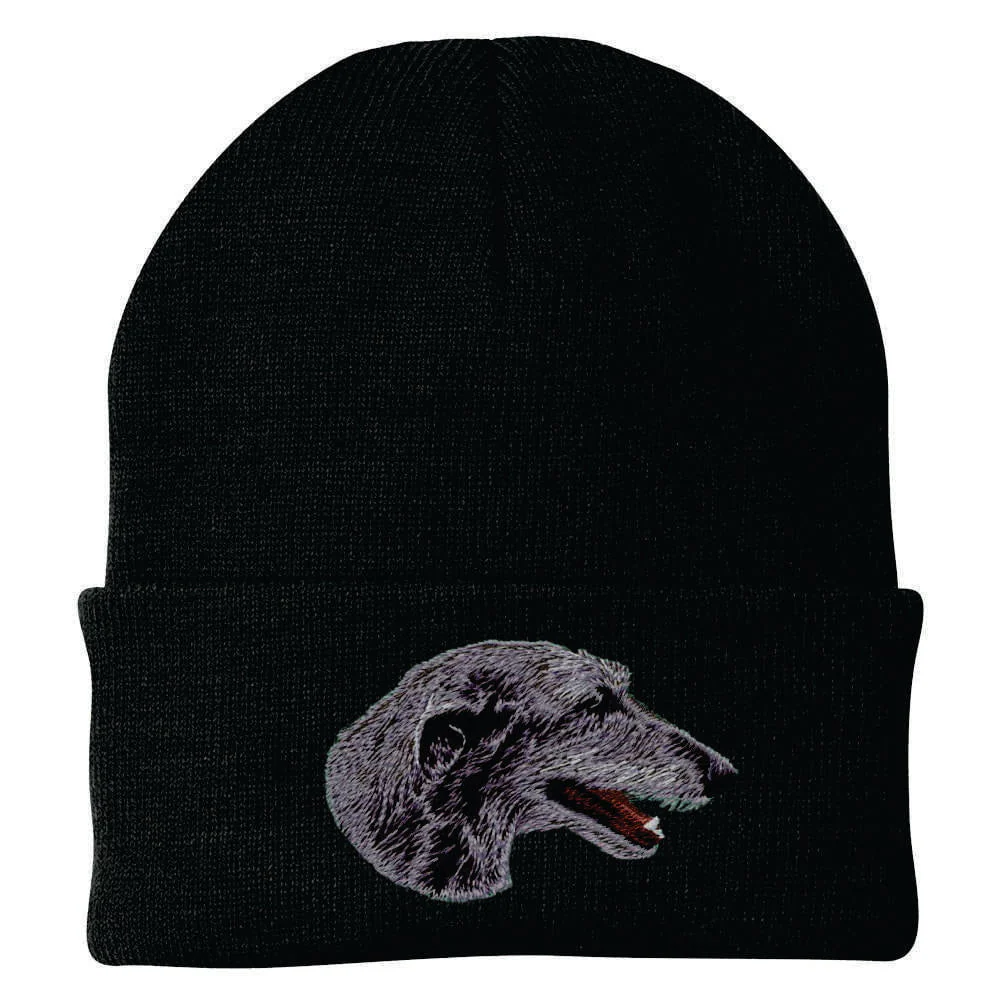 Scottish Deerhound Embroidered Beanie - Image 3
