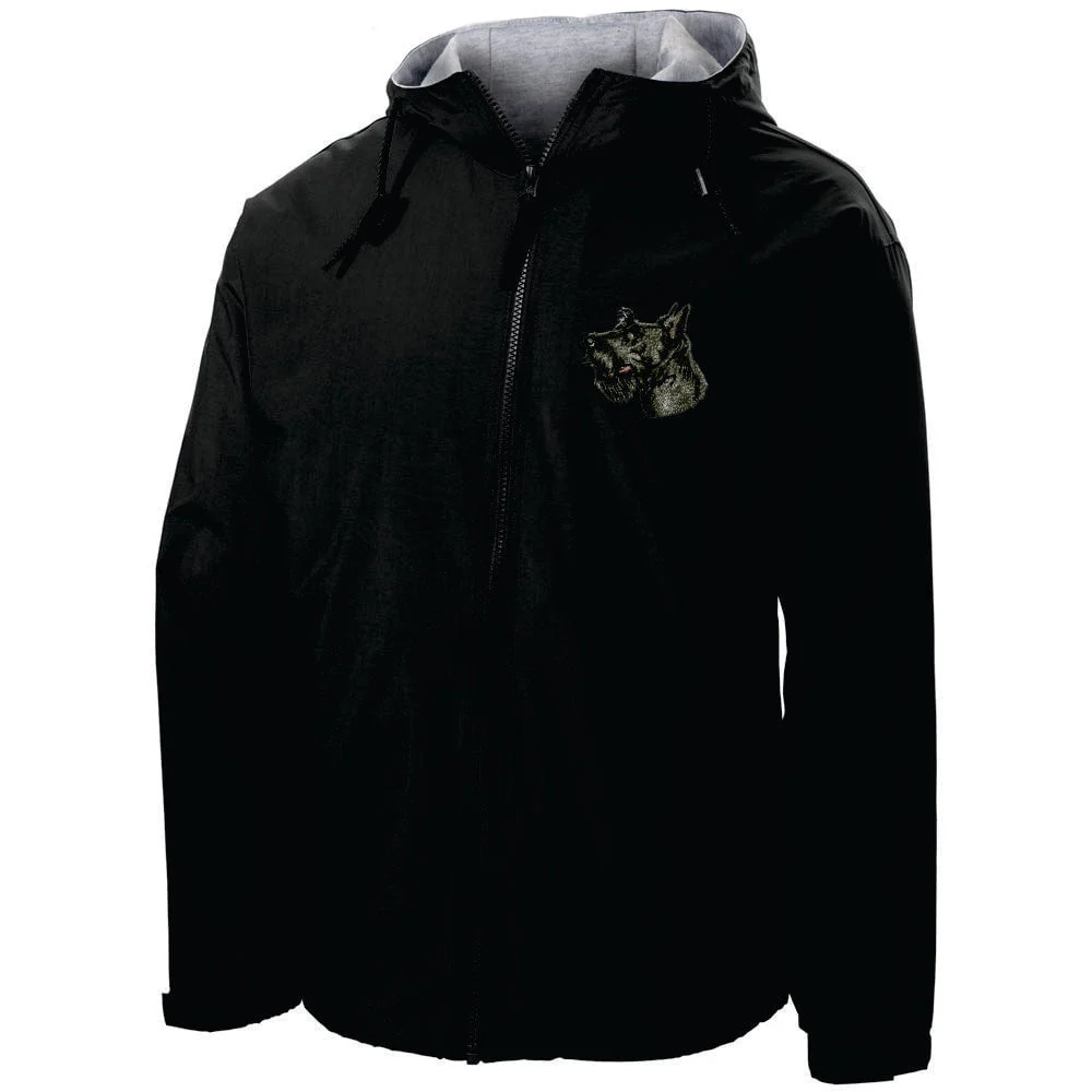Scottish Terrier Embroidered Hooded Jacket - Image 2