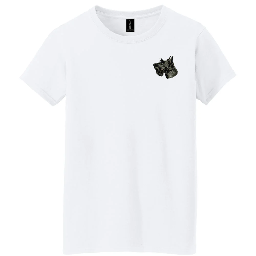 Scottish Terrier Embroidered Women's T-Shirt - Image 2