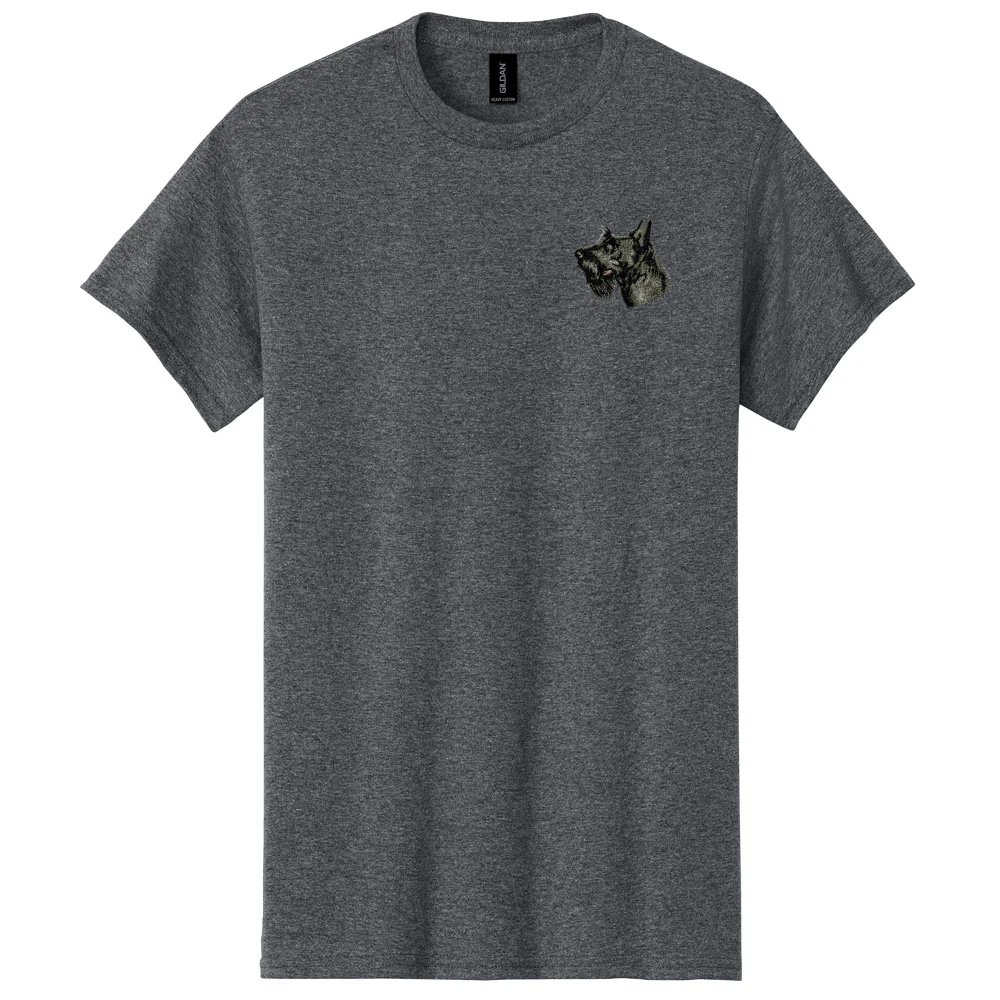 Scottish Terrier Embroidered Men's T-Shirt - Image 2
