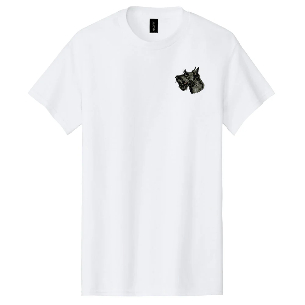 Scottish Terrier Embroidered Men's T-Shirt - Image 3