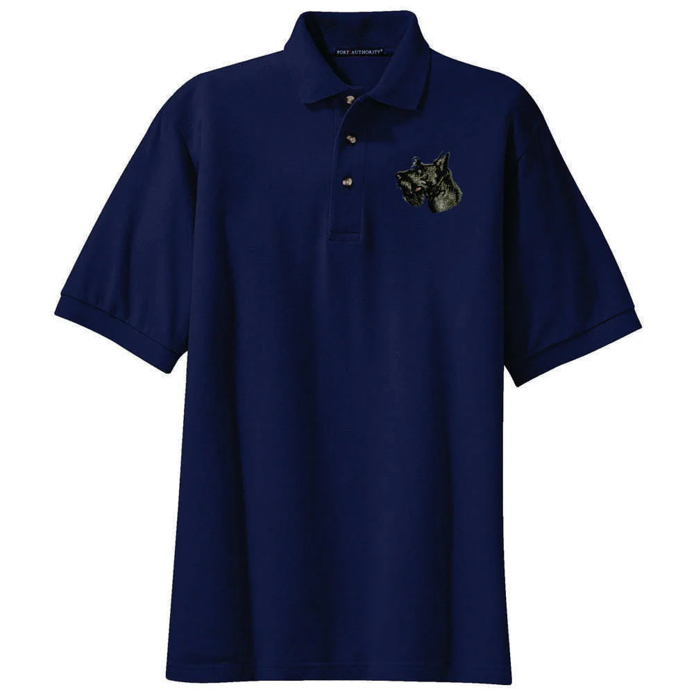 Scottish Terrier Embroidered Polo Shirt