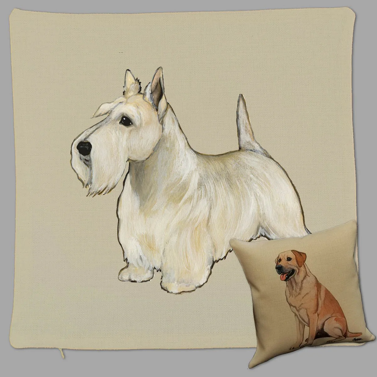 Scottish Terrier Pillow Cover - Image 2