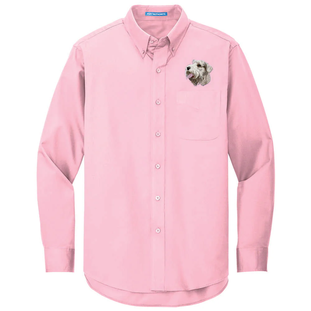 Sealyham Terrier Embroidered Long Sleeve Button Up Shirt - Image 4
