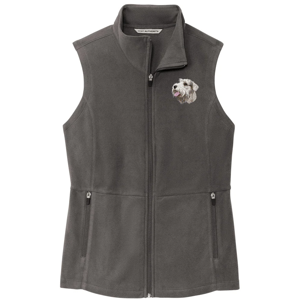 Sealyham Terrier Embroidered Women's Fleece Vest - Image 2