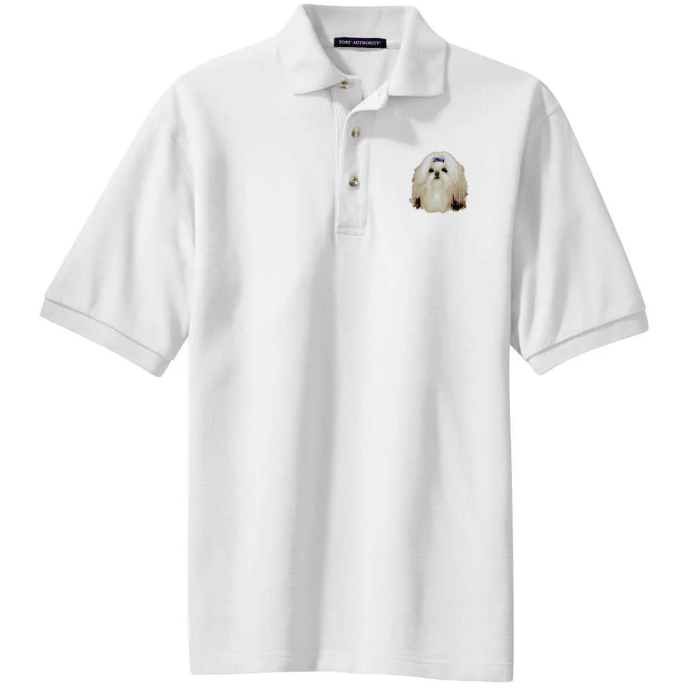 Shih Tzu Embroidered Polo Shirt - Image 2
