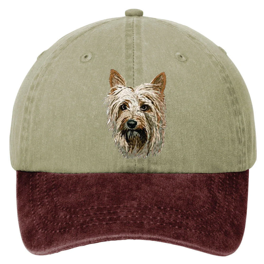 Silky Terrier  Embroidered Two Tone Baseball Cap - Image 2