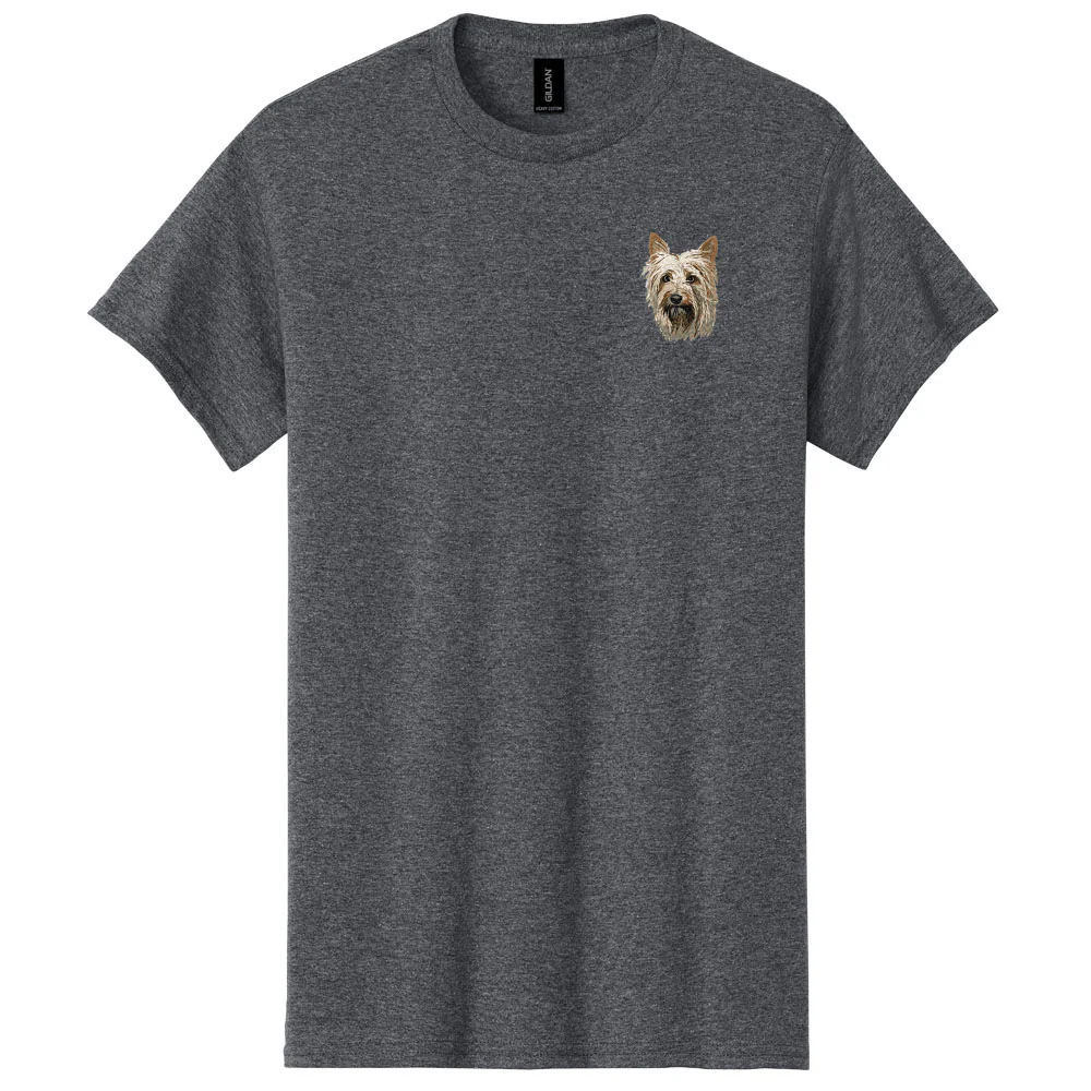 Silky Terrier Embroidered Men's T-Shirt - Image 2