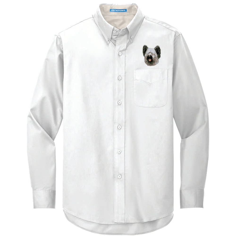 Skye Terrier Embroidered Long Sleeve Button Up Shirt - Image 2