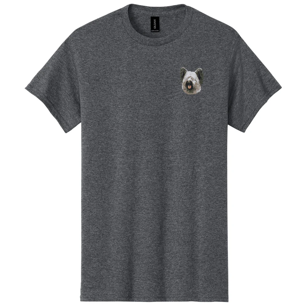 Skye Terrier Embroidered Men's T-Shirt - Image 2