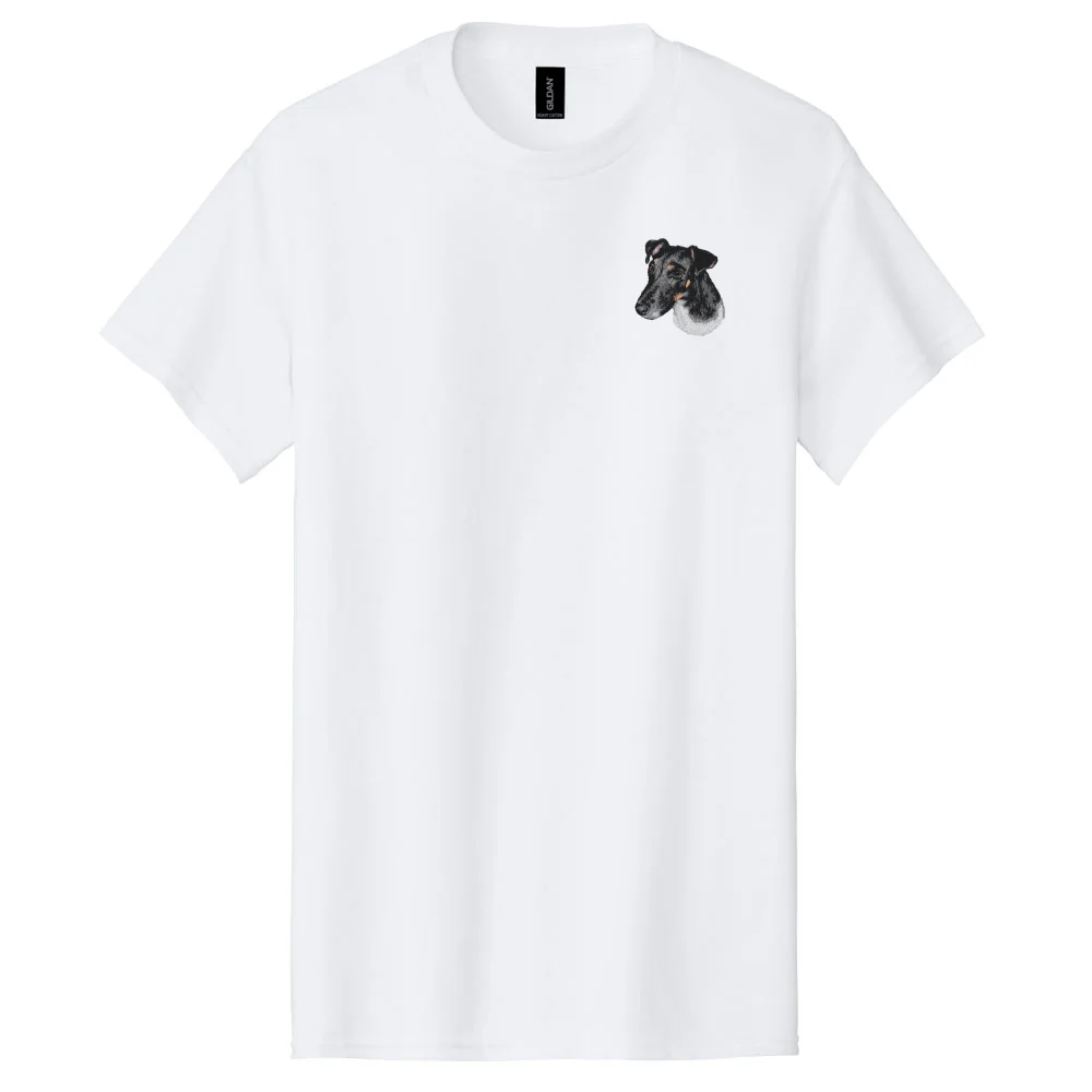 Smooth Fox Terrier Embroidered Men's T-Shirt - Image 3