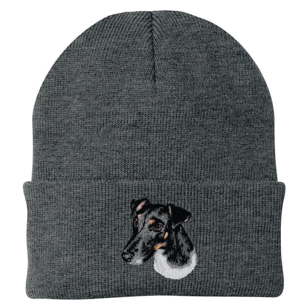 Smooth Fox Terrier Embroidered Beanie - Image 2