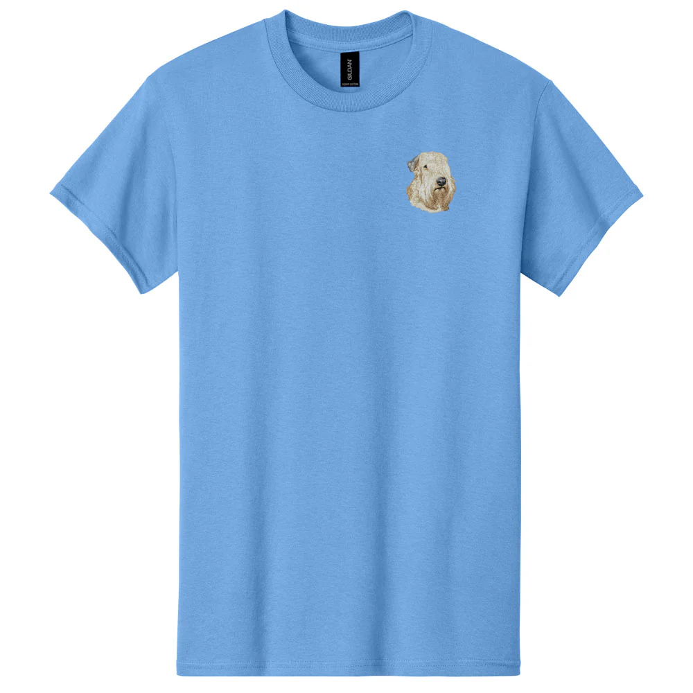Soft Coated Wheaten Terrier Embroidered Men's T-Shirt