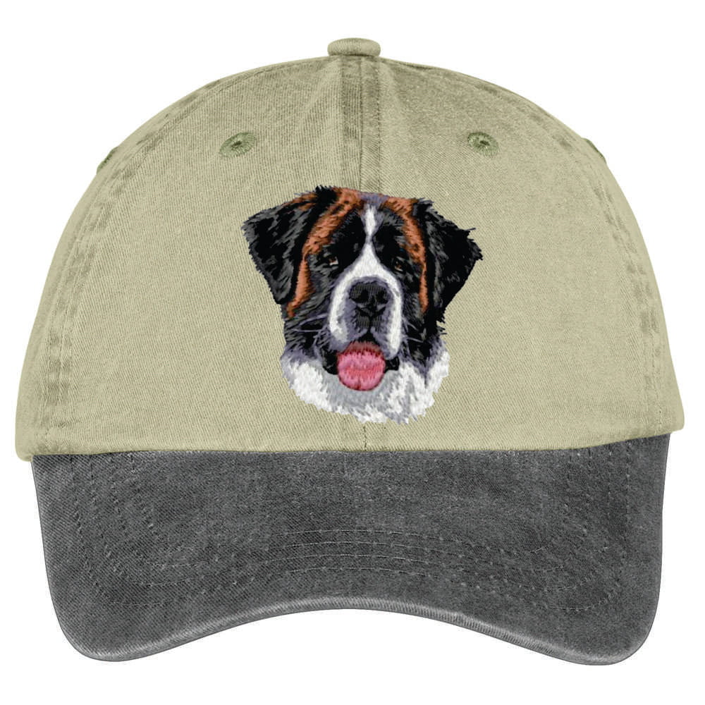 Saint Bernard  Embroidered Two Tone Baseball Cap - Image 2