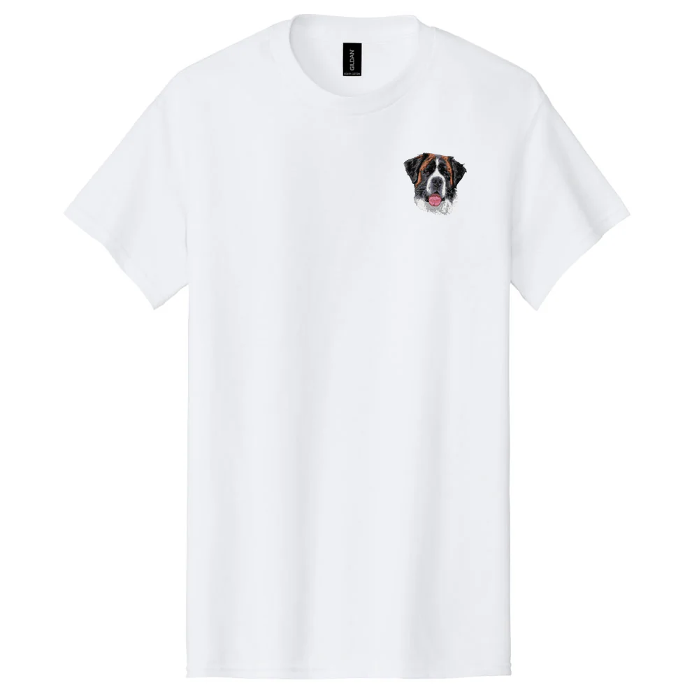 Saint Bernard Embroidered Men's T-Shirt - Image 3