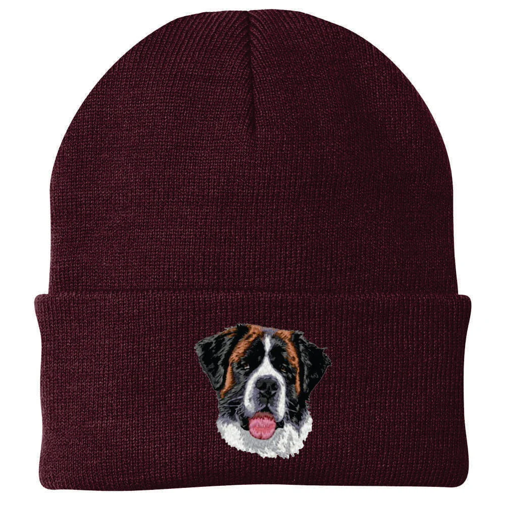 Saint Bernard Embroidered Beanie - Image 2