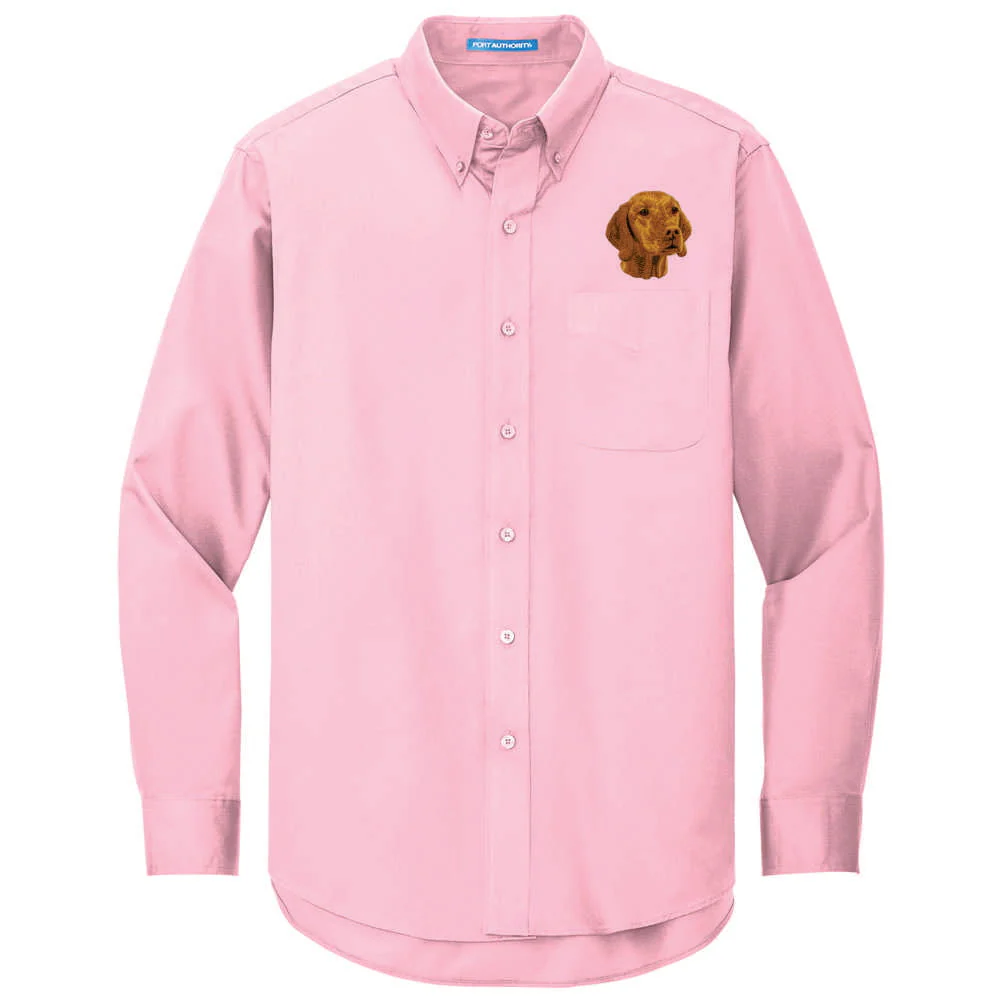 Vizsla Embroidered Long Sleeve Button Up Shirt - Image 4