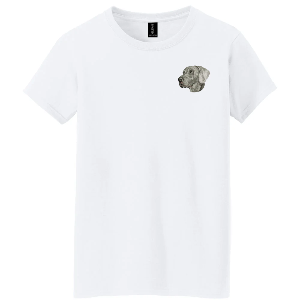 Weimaraner Embroidered Women's T-Shirt - Image 2