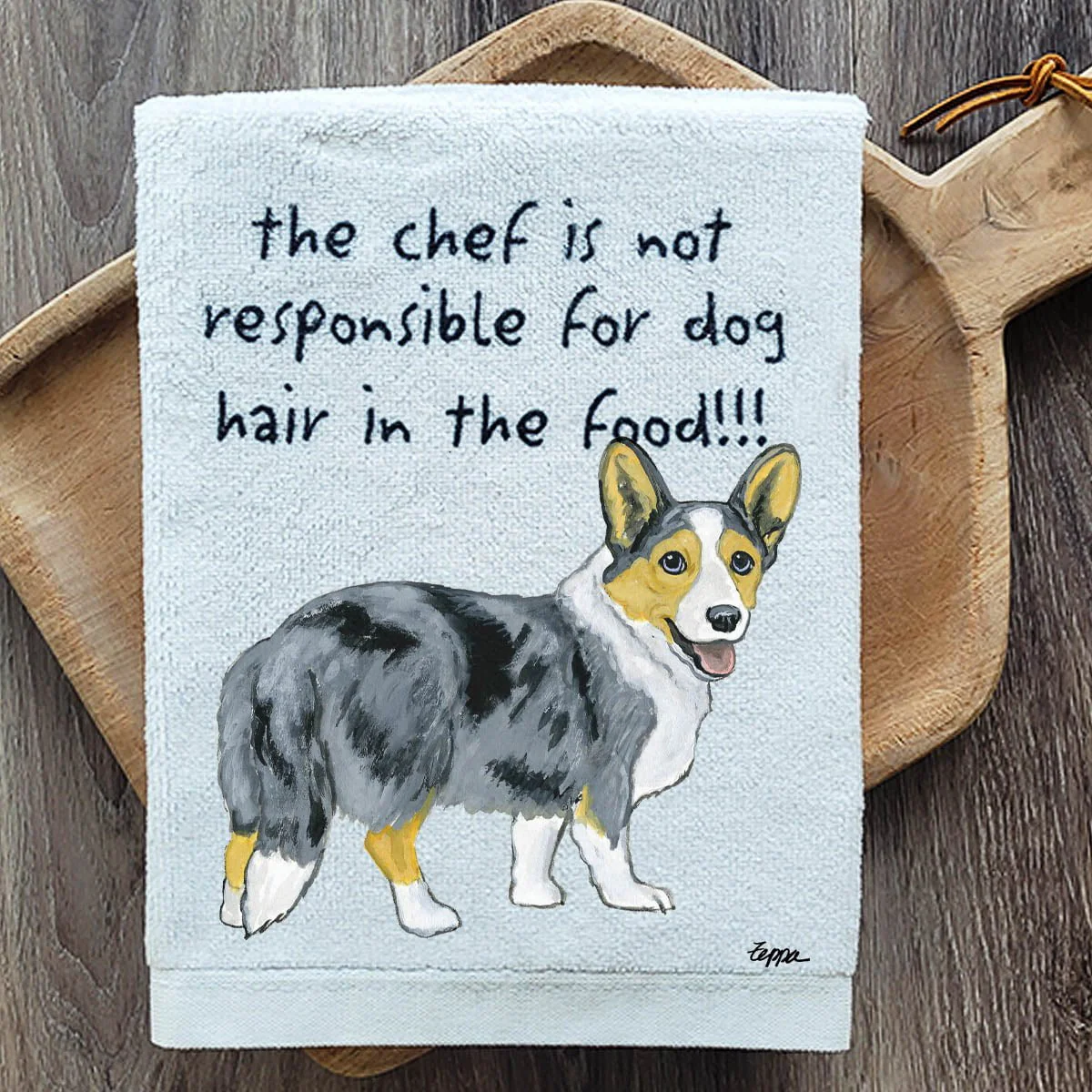 Cardigan Welsh Corgi Dish Towel - Image 2