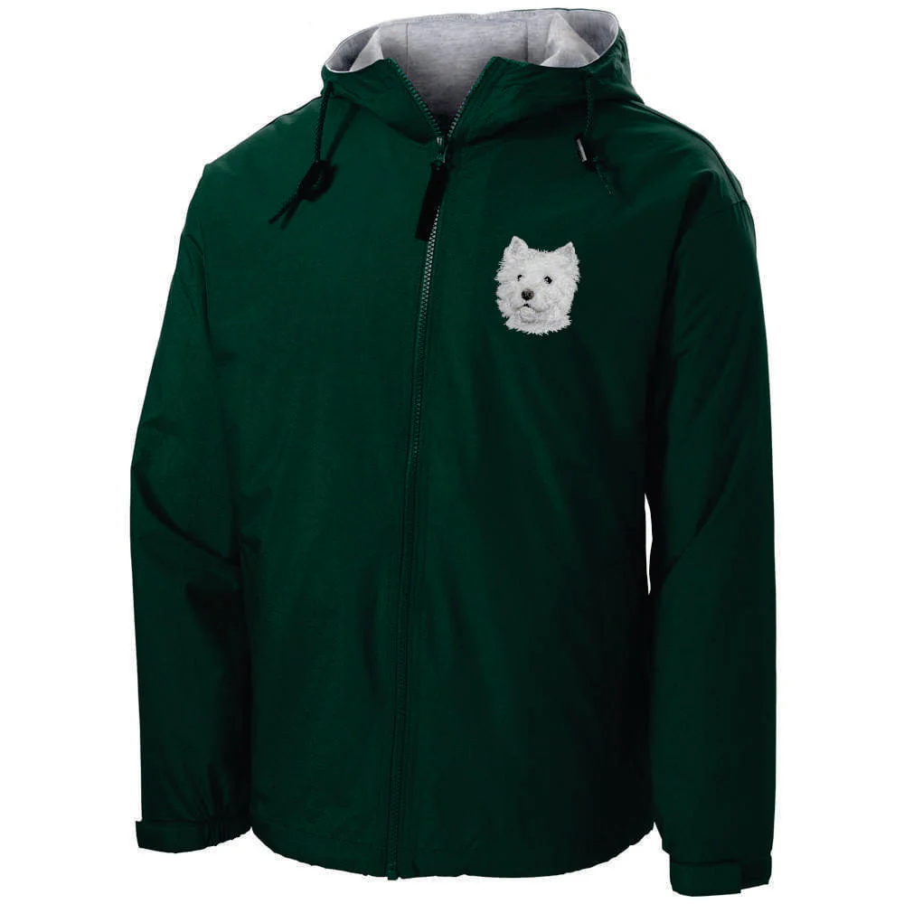 West Highland White Terrier Embroidered Hooded Jacket - Image 3