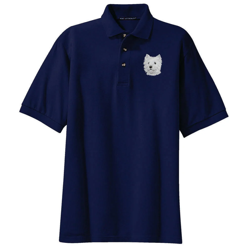 West Highland White Terrier Embroidered Polo Shirt