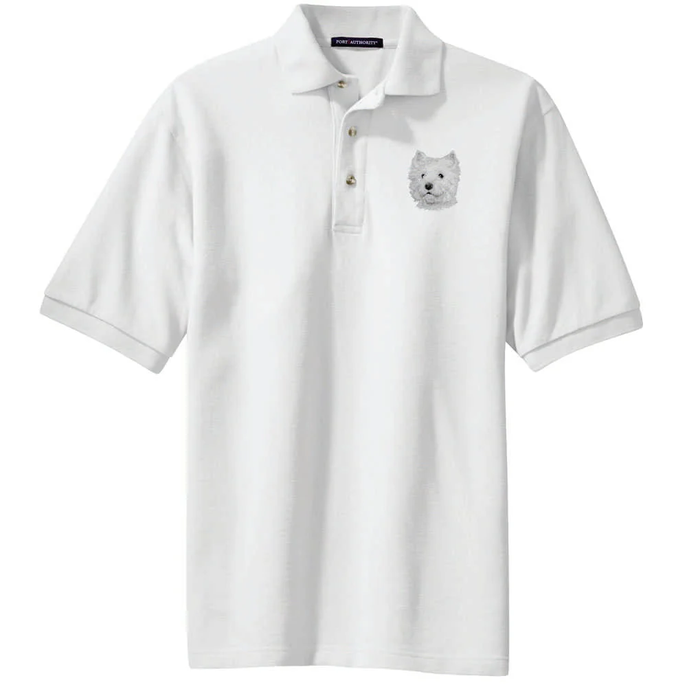 West Highland White Terrier Embroidered Polo Shirt - Image 2