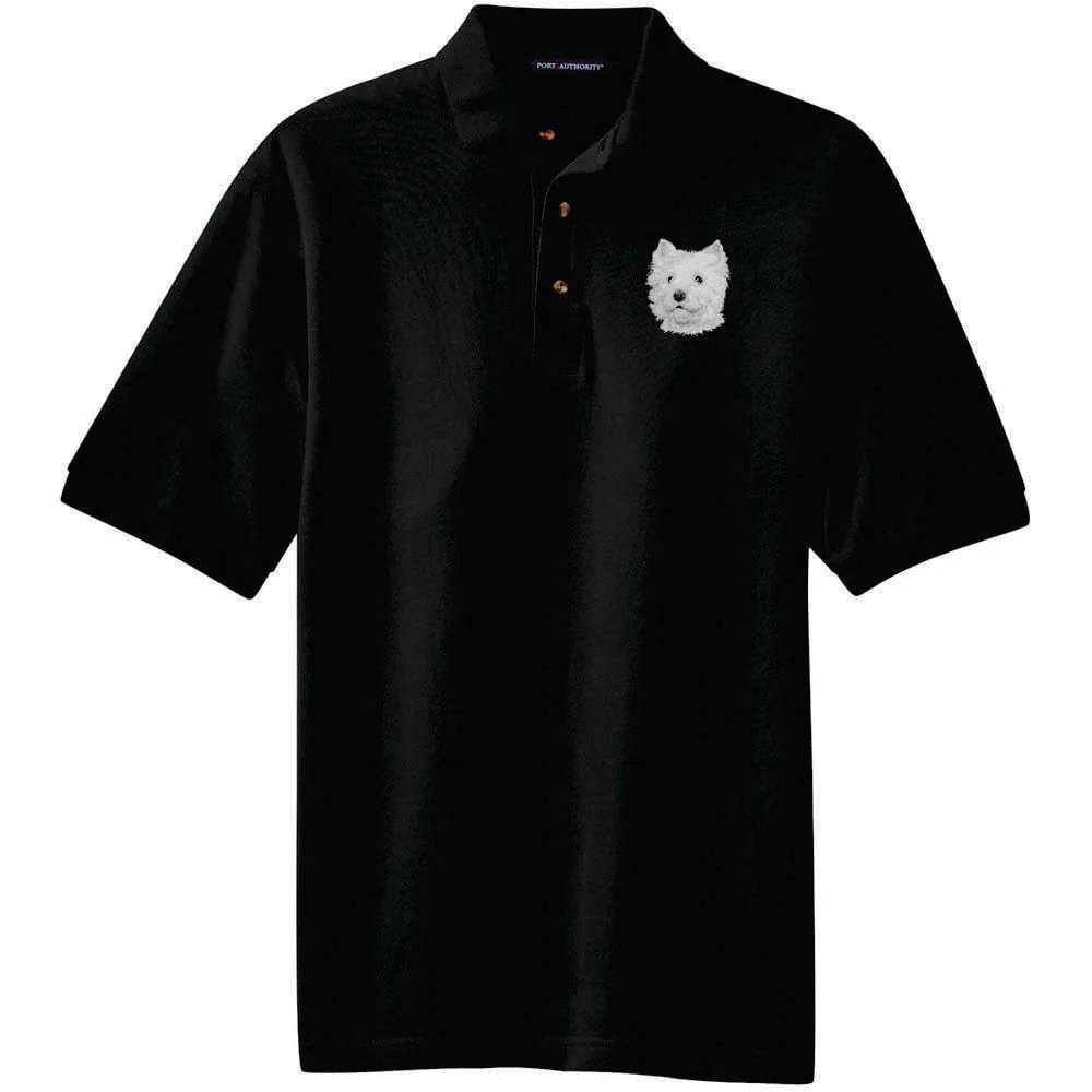 West Highland White Terrier Embroidered Polo Shirt - Image 3
