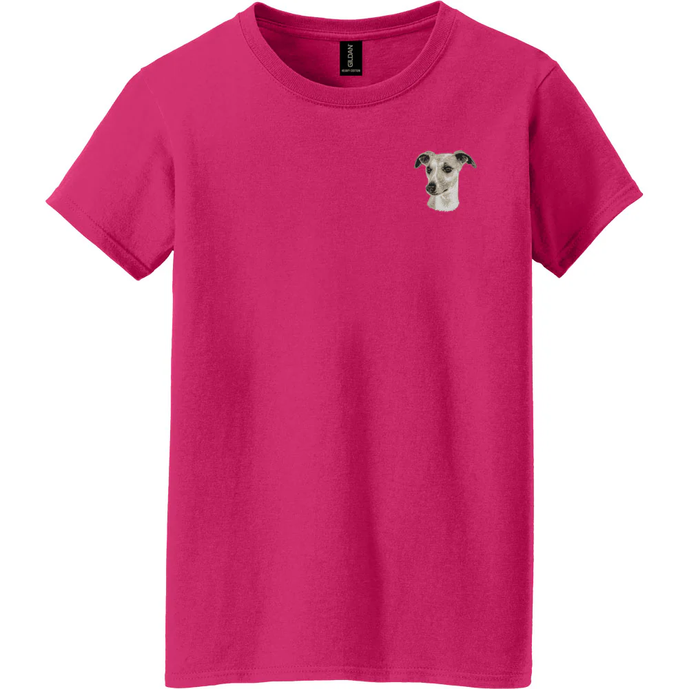 Whippet Embroidered Women's T-Shirt