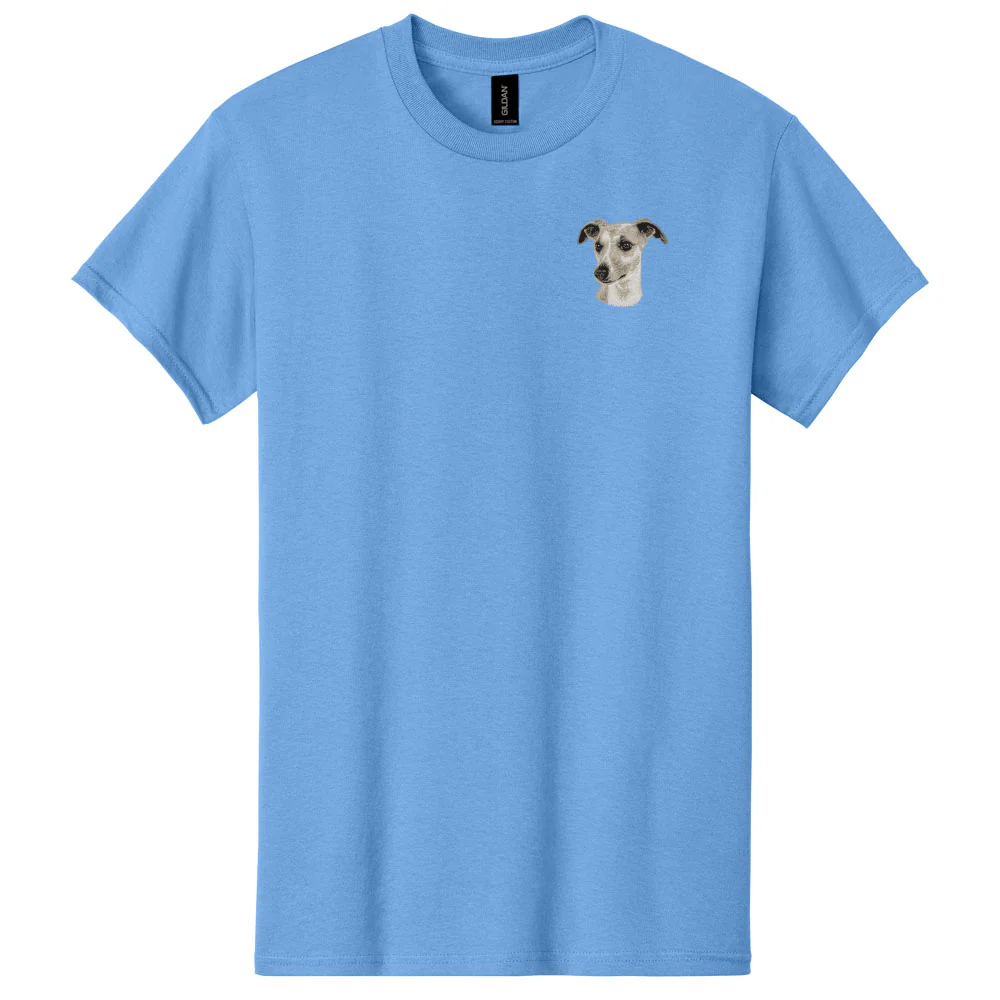 Whippet Embroidered Men's T-Shirt