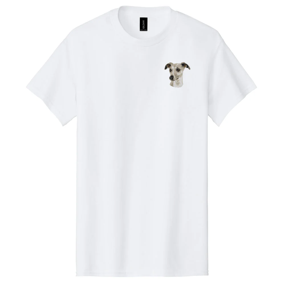 Whippet Embroidered Men's T-Shirt - Image 3