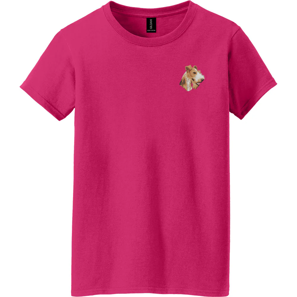 Wire Fox Terrier Embroidered Women's T-Shirt