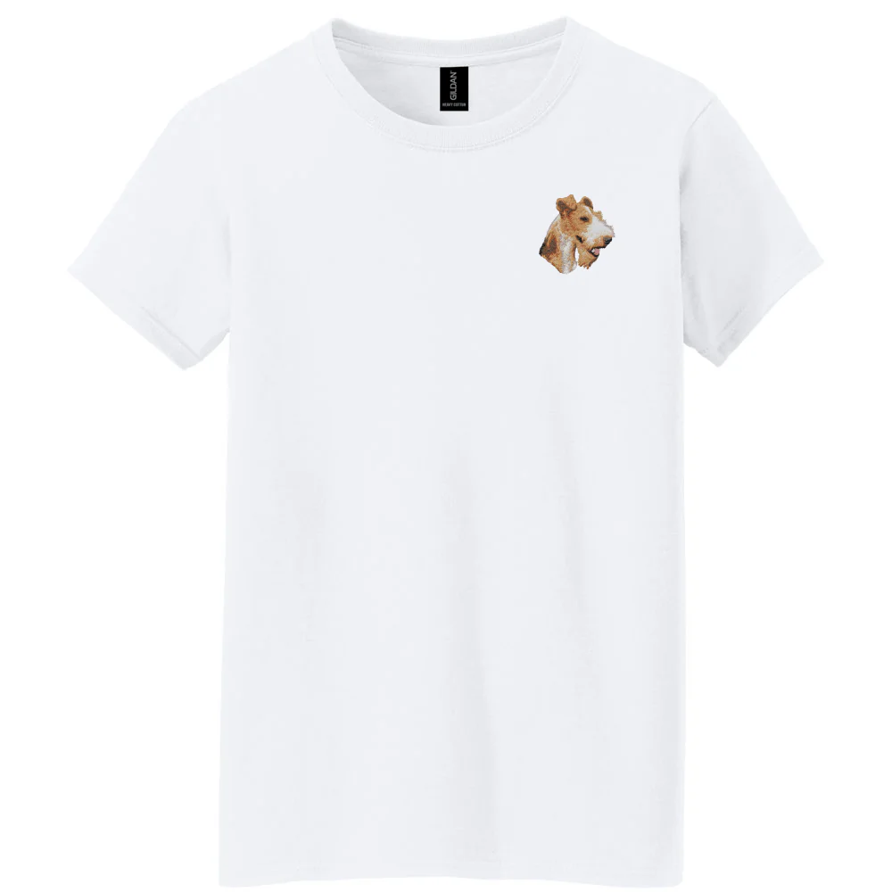 Wire Fox Terrier Embroidered Women's T-Shirt - Image 2
