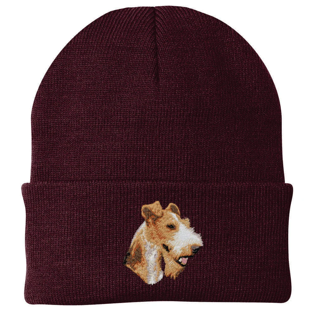 Wire Fox Terrier Embroidered Beanie - Image 4